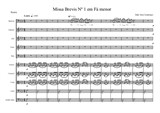 Missa Brevis in F minor for Baritone, Chorus SATB and String Orchestra